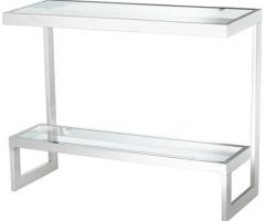 The Best Glass and Chrome Console Tables