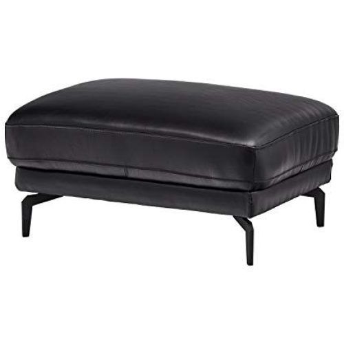 Black Leather Ottomans (Photo 4 of 20)