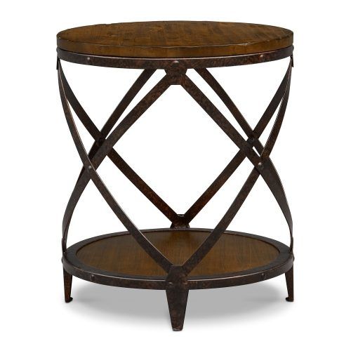 Carbon Loft Fischer Brown Solid Birch And Iron Rustic Coffee Tables (Photo 18 of 20)