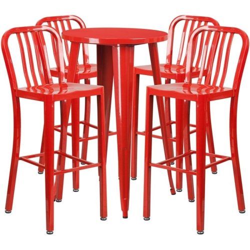Candice Ii 5 Piece Round Dining Sets With Slat Back Side Chairs (Photo 7 of 16)