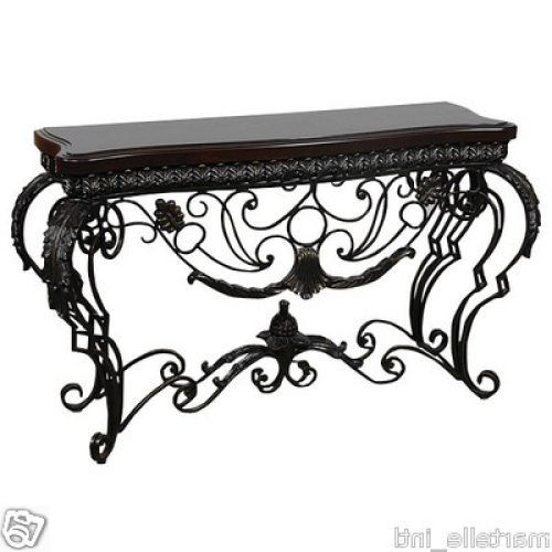 Black Metal Console Tables (Photo 17 of 20)