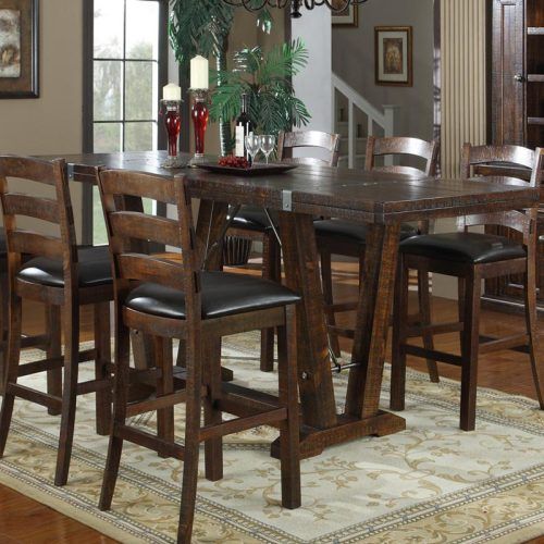 Romriell Bar Height Trestle Dining Tables (Photo 3 of 20)