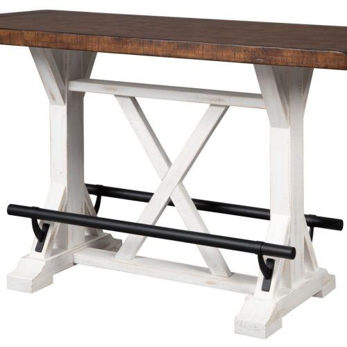 Romriell Bar Height Trestle Dining Tables (Photo 8 of 20)