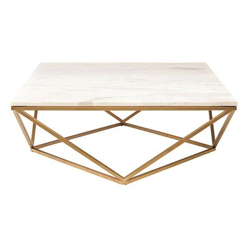 Modern Marble Iron Coffee Tables (Photo 18 of 20)