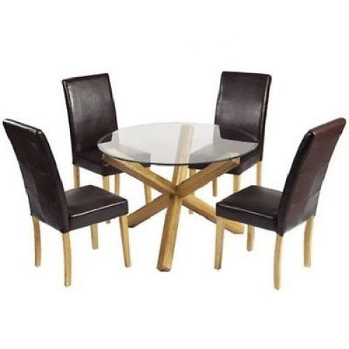 Round Glass Dining Tables With Oak Legs (Photo 17 of 20)