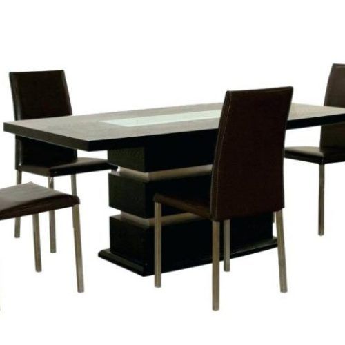 Round Black Glass Dining Tables And 4 Chairs (Photo 18 of 20)