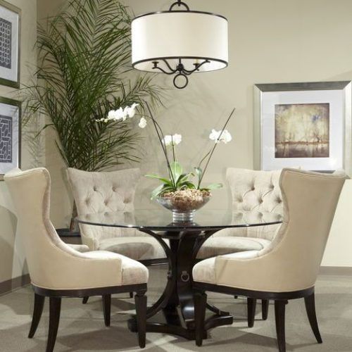 Round Black Glass Dining Tables And Chairs (Photo 10 of 20)