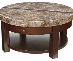 20 Inspirations Antique Brass Aluminum Round Coffee Tables