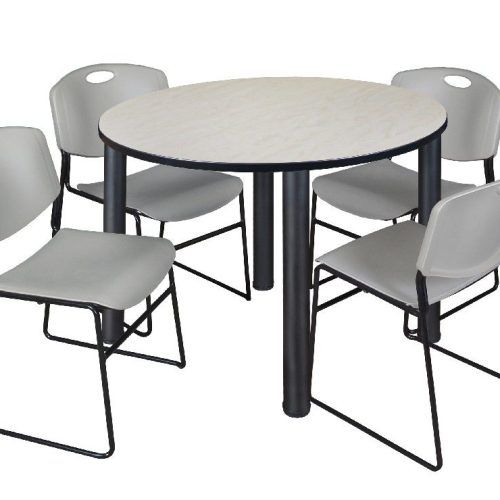 Round Breakroom Tables And Chair Set (Photo 11 of 20)