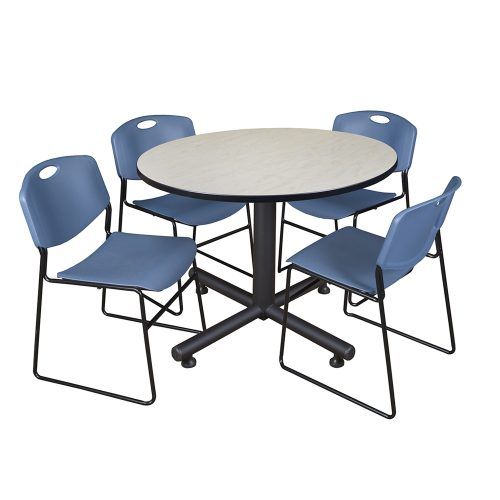 Round Breakroom Tables And Chair Set (Photo 10 of 20)