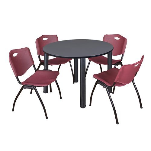Round Breakroom Tables And Chair Set (Photo 12 of 20)