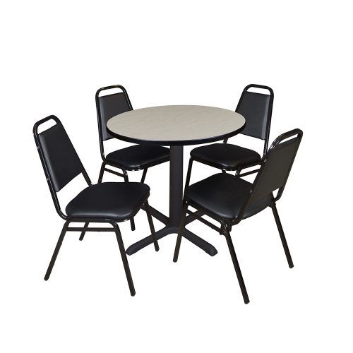 Round Breakroom Tables And Chair Set (Photo 3 of 20)
