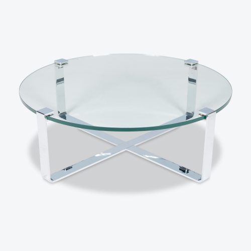 Polished Chrome Round Cocktail Tables (Photo 14 of 20)