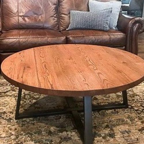 Rustic Round Coffee Tables (Photo 5 of 20)