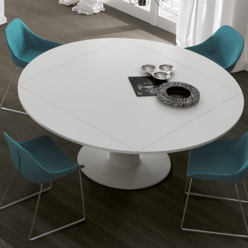 White Round Extending Dining Tables (Photo 7 of 20)
