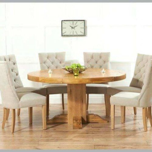 Round Extending Oak Dining Tables And Chairs (Photo 11 of 20)