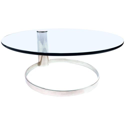 Propel Modern Chrome Oval Coffee Tables (Photo 5 of 20)