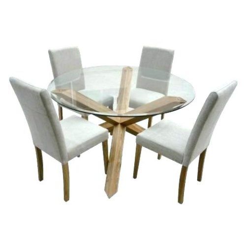 Round Glass And Oak Dining Tables (Photo 17 of 20)