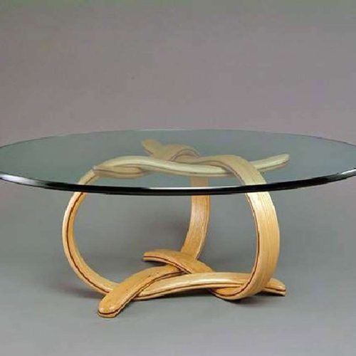 Round Glass And Wood Coffee Tables (Photo 9 of 20)