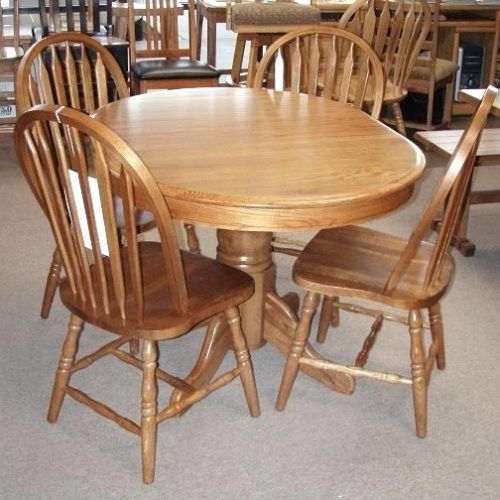 Round Oak Dining Tables And Chairs (Photo 15 of 20)