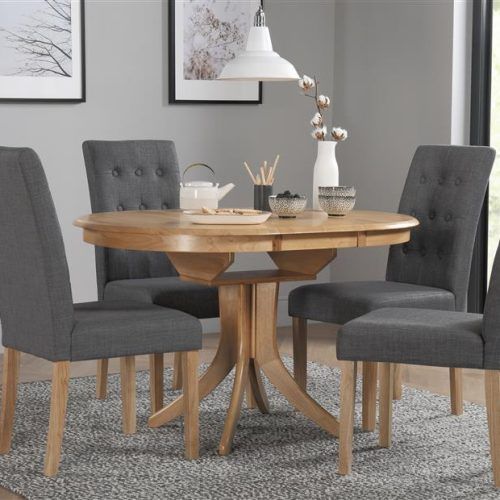 Round Oak Extendable Dining Tables And Chairs (Photo 19 of 20)