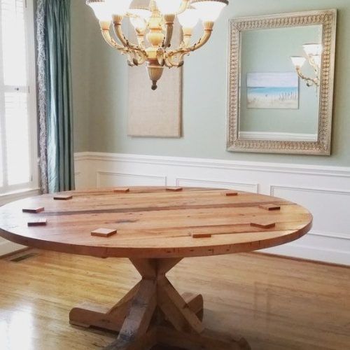 Finkelstein Pine Solid Wood Pedestal Dining Tables (Photo 4 of 21)