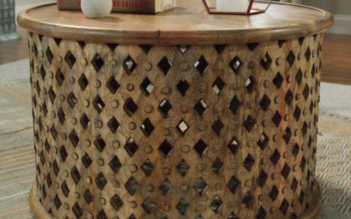 2024 Best of Round Carved Wood Coffee Tables