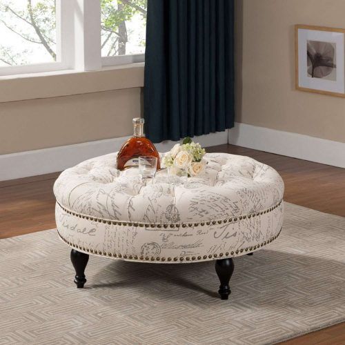Round Upholstered Coffee Tables (Photo 10 of 20)