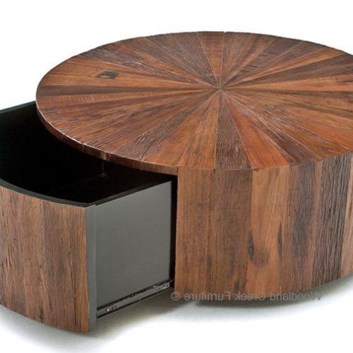 Rustic Round Coffee Tables (Photo 3 of 20)