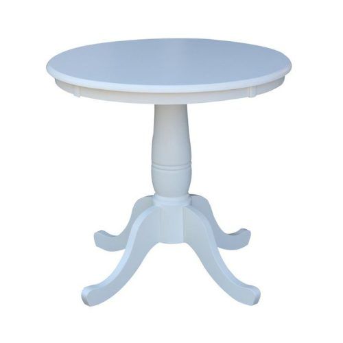 Rubberwood Solid Wood Pedestal Dining Tables (Photo 1 of 20)