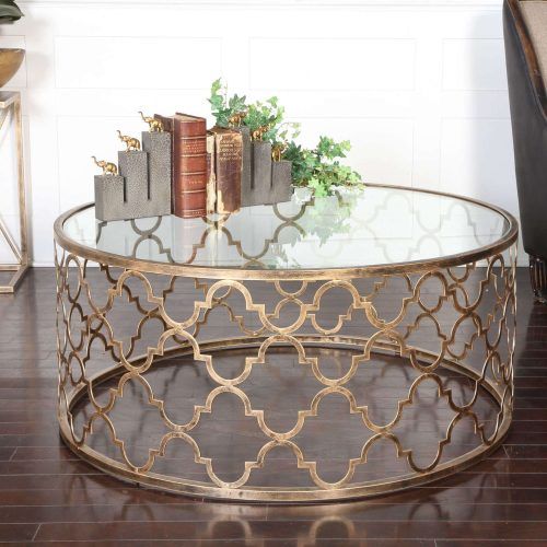 Antiqued Gold Leaf Coffee Tables (Photo 11 of 20)