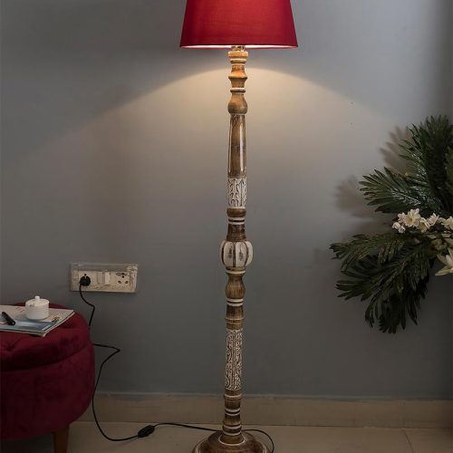 Carved Pattern Floor Lamps (Photo 5 of 20)