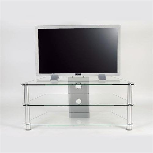 Space Saving Black Tall Tv Stands With Glass Base (Photo 11 of 20)
