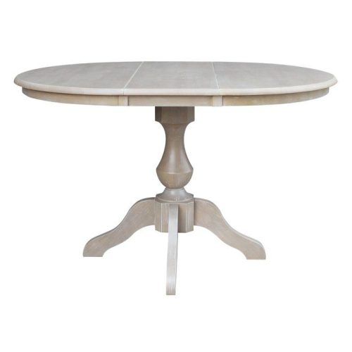 Rubberwood Solid Wood Pedestal Dining Tables (Photo 10 of 20)