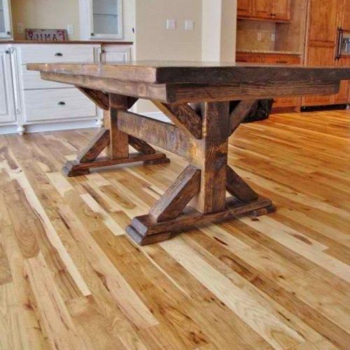 Alexxes 38'' Trestle Dining Tables (Photo 8 of 20)
