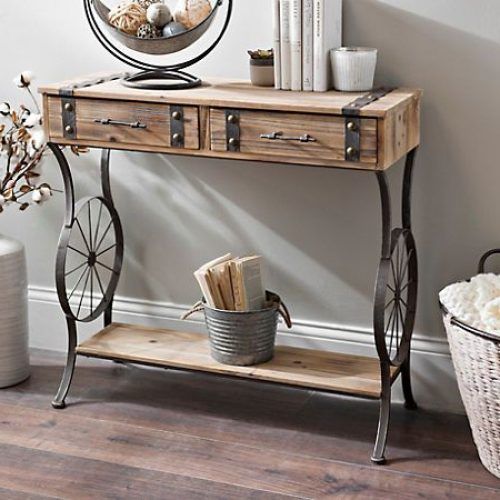Rustic Barnside Console Tables (Photo 3 of 20)