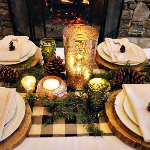 Rustic Christmas Coffee Table Decors (Photo 14 of 20)