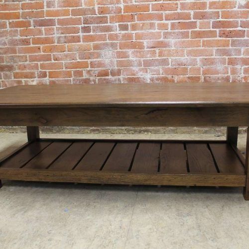 Oak Coffee Table With Shelf (Photo 6 of 20)
