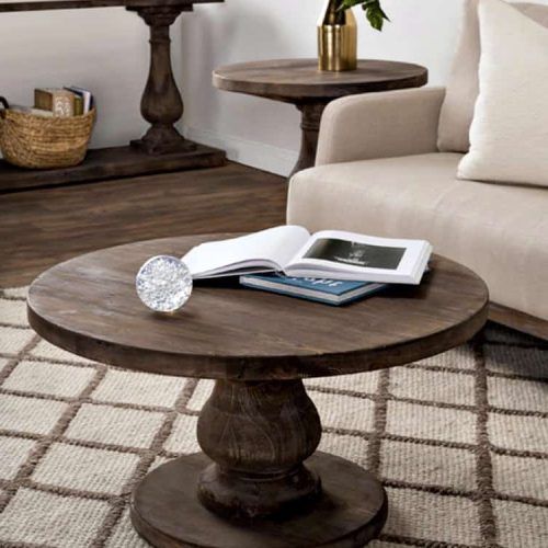 Rustic Round Coffee Tables (Photo 14 of 20)
