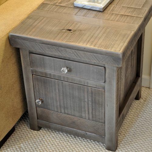 Rustic Gray End Tables (Photo 8 of 20)