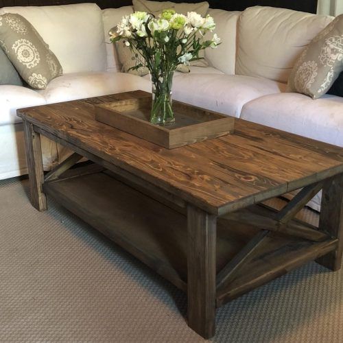 Rustic Oak And Black Coffee Tables (Photo 6 of 20)
