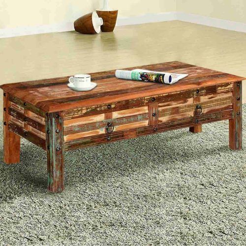 Rustic Wood Coffee Tables (Photo 16 of 20)
