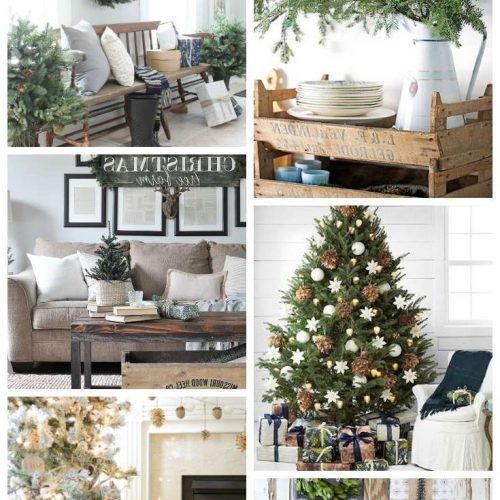 Rustic Christmas Coffee Table Decors (Photo 8 of 20)
