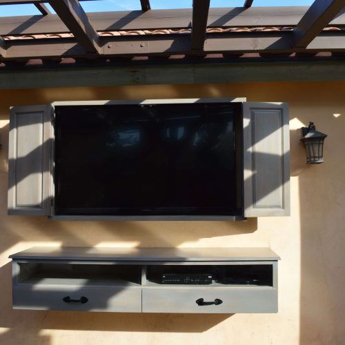 Wall Mounted Tv Cabinets For Flat Screens With Doors (Photo 20 of 20)
