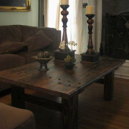 Rustic Espresso Wood Console Tables (Photo 16 of 20)