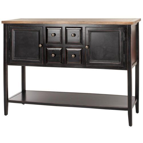 Rustic Black 2-Drawer Buffets (Photo 6 of 20)