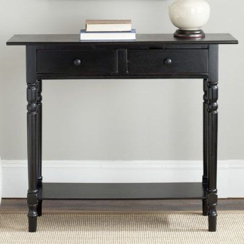 Black Wood Storage Console Tables (Photo 6 of 20)