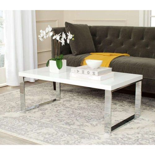 White And Chrome Coffee Tables (Photo 15 of 20)
