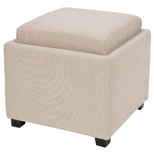 Solid Cuboid Pouf Ottomans (Photo 2 of 20)