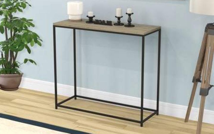 2024 Latest Black Metal Console Tables